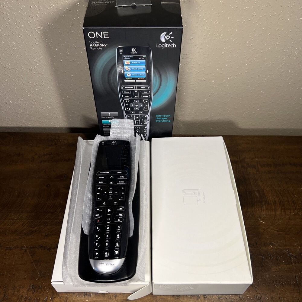 🔥 Logitech Harmony One Universal Remote with Charging Cradle, AC Adapter, Box